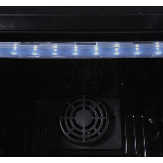 ガラス扉 冷蔵ショーケース 小型 95L 黒 HJR-SNR95BK ブラックガラス LED庫内灯 おしゃれ 冷蔵ショーケース 卓上 業務用 冷蔵庫  送料無料 Hijiru 食器・カトラリー・グラス