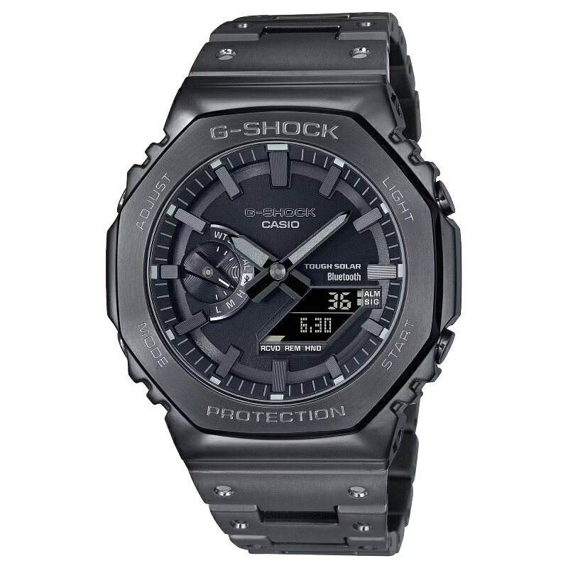 【国内置き目品】 カシオ GM-B2100BD-1AJF G-SHOCK  Bluetooth 手ごわいソーラー アナデジ ウオッチ メンズ オクタゴン 八角形 黒いこと デジアナ Gshock Gぼうぜん自失