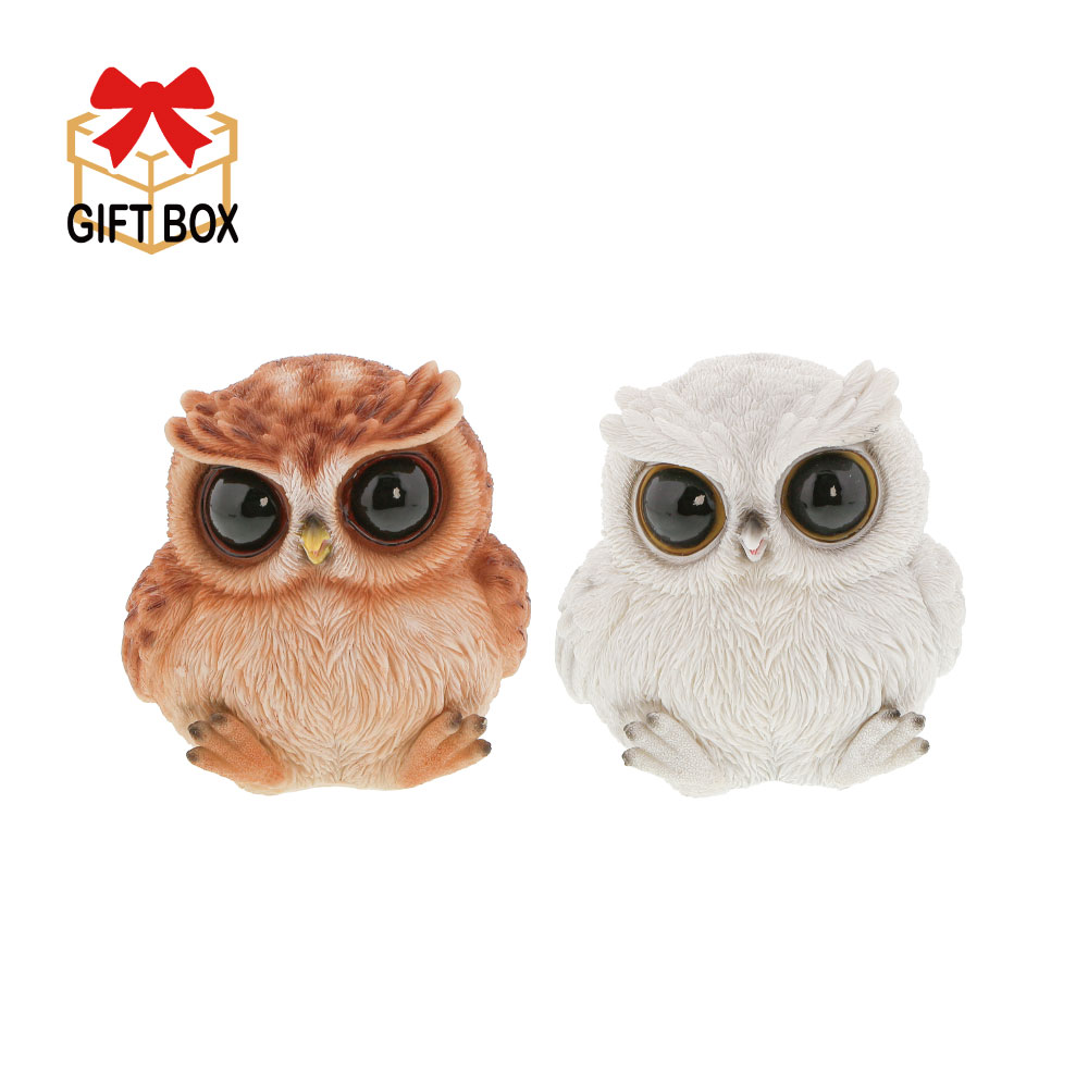 ジョナサン　アドラー　フクロウ　オブジェ オブジェ フクロウ 陶器 ガラス細工×パープル イエローアイ