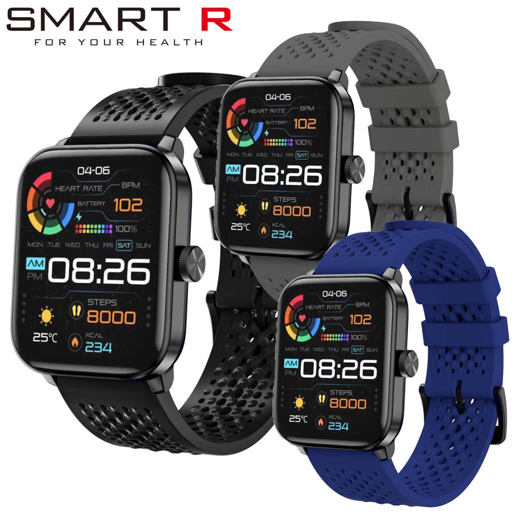 【国内正規メーカー保証付き】F-19 タスク SMART R スマートウォッチ F19 スマートR メンズ レディース 腕時計 防水 日本語 タッチパネル カラー液晶 音楽操作 心拍 SNS通知 スマホ探し iphone android ブラック ネイビー グレー スマート R