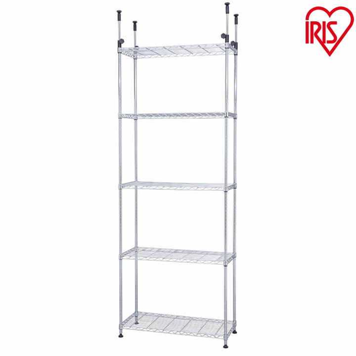 突っ張り棚 5段 メタルラック 幅55 奥行35 壁面収納 アイリスオーヤマ 509192-e.jpg