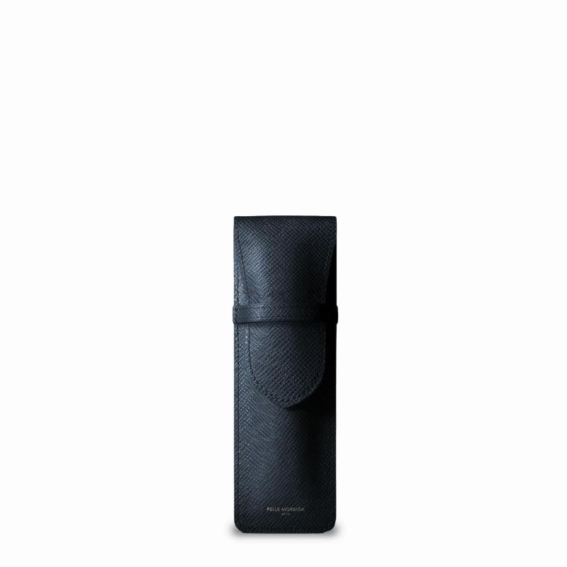 ペッレモルビダ ペンケース 本革 バルカ エンボスレザー PMO-BAAC009 メンズ ネイビー PM-BAAC009-NV
