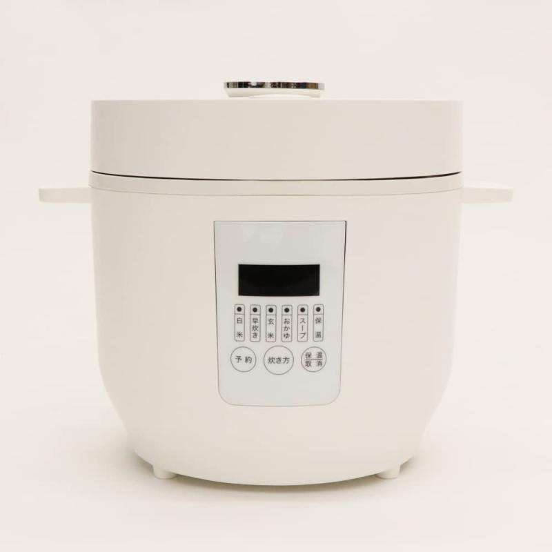 ヒロコーポレーションコンパクトライスクッカー 3合炊き HK-RC03 WH/BK 炊飯器