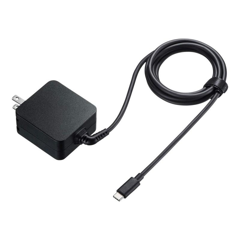 サンワサプライ USB Power Delivery相応うAC申し受ける器(PD65W) Type-C有線テレビ一体型 ACA-PD76BK