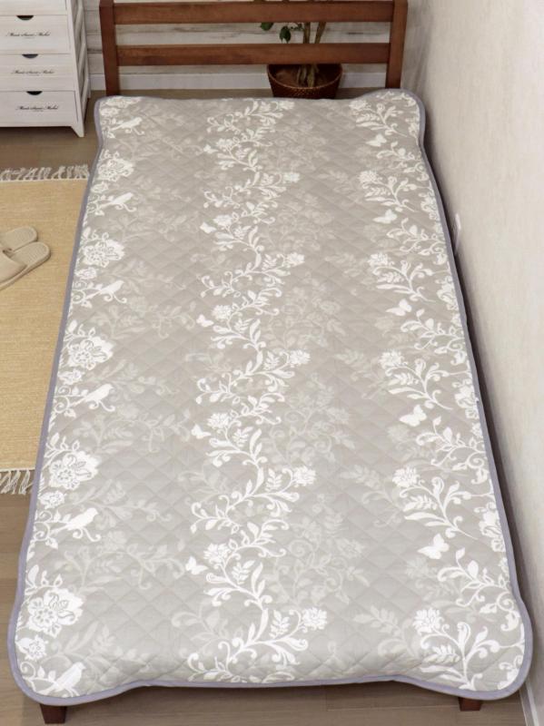 CAMEL PALMS 日本製 綿100％ ガーゼ 敷パッド シングル 105cm×210cm 吸汗 抗菌防臭加工中わた使用