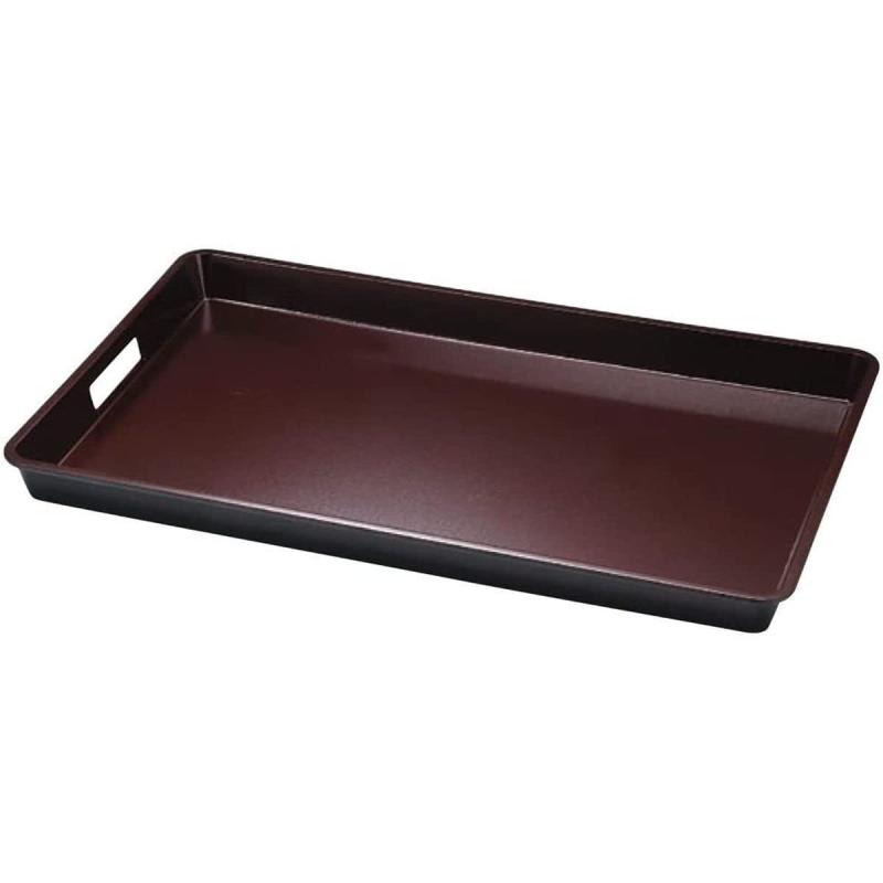 J-kitchens 滑り止め加工 トレー お盆 60cm A)2尺布目脇取盆新溜SL 盆 サイズ 60.3cm x 39.5cm x 4.2cm 素材 材質 プラスチック シンプル 95 日本製
