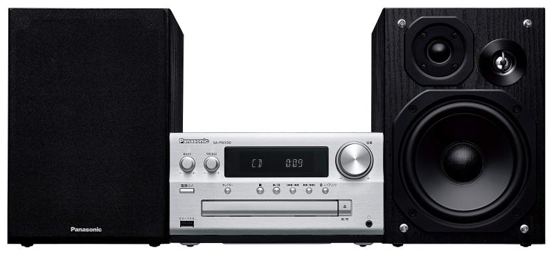 パナソニック ミニコンピューターポ FM/AM 2ダンス楽隊 Bluetooth相応う ハイレゾ音源相応う しろがね色 SC-PMX90-S