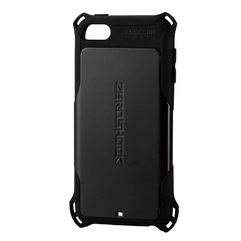 エレコム iPod Touch ケース 衝撃吸収 落下時の衝撃から本体を守る ZEROSHOCK スタンダード ブラック AVA-T17ZEROBK