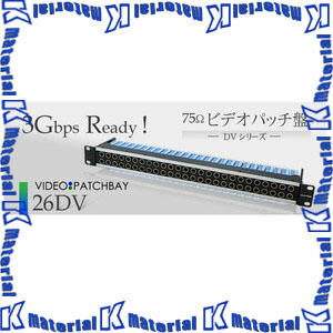 カナレ電気 CANARE ビデオパッチ盤 75Ωビデオパッチ盤1U 24DV-# 24ch 結合終端型 カラー [CNR003722]