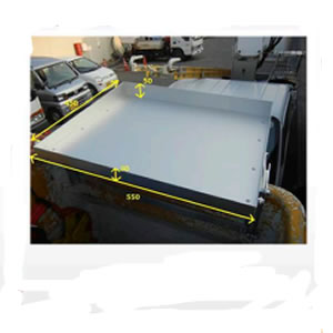 【在庫有り】親和精密 バケット取付作業台 550×450 大型タイプ BW550C [SIW000003］ 28,500円