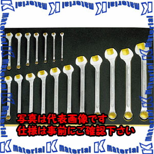 【P】【代引不可】【個人宅配送不可】ESCO(エスコ) 18本組 片目片口スパナセット EA612TC-1 [ZES073769]