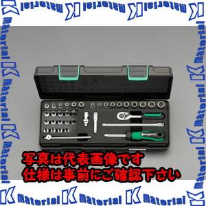 【代引不可】【個人宅配送不可】ESCO(エスコ) 1/4\"sq ソケットレンチセット EA617BC-6A [ZES073640]