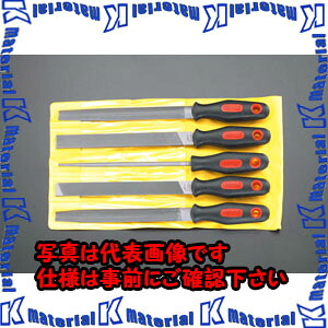 【P】【代引不可】【個人宅配送不可】ESCO（エスコ）　200mm　鉄工やすり(３種･５本組/粗･中目)　EA521VB-35[ESC020739]｜k-material