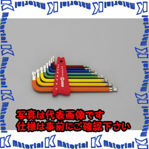 【代引不可】【個人宅配送不可】ESCO（エスコ） ８本組 [Ball Torx]キーレンチ(ﾏﾙﾁｶﾗｰ) EA573GT-280[ESC027052]