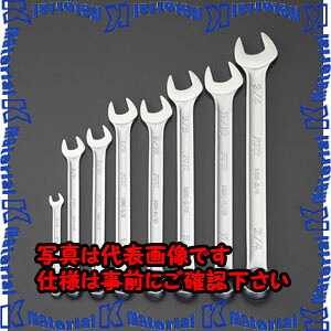 【P】【代引不可】【個人宅配送不可】ESCO（エスコ）　８本組/1/4"-3/4"　片目片口スパナ　EA614B-100[ESC034216]｜k-material