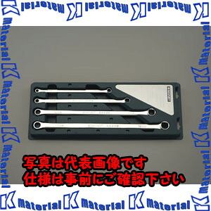 【P】【代引不可】【個人宅配送不可】ESCO（エスコ）　４本組/　8-19mm　両口めがねレンチ(超ﾛﾝｸﾞ)　EA616BF[ESC035312]｜k-material
