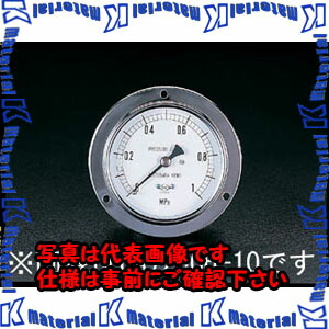 【代引不可】【個人宅配送不可】ESCO(エスコ) G 3/8\"/ 75/ 98mm/0-1.0MPa 埋込み型圧力計 EA729CH-10 [ZES034888]