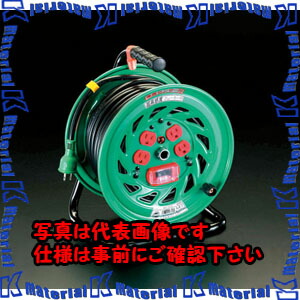 【P】【代引不可】【個人宅配送不可】ESCO(エスコ) AC125V/22A/30m コードリール(超高感度ブレーカー付) EA815DS-1 [ZES039595]