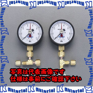【代引不可】【人間宅送りとどける不可】ESCO（エスコ） 0-7MPa 置針式剪断応力計(ｱﾀﾞﾌﾟﾀｰ付/ﾖｺ型) EA301KA-11[ESC006735]