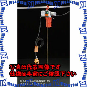 【P】【代引不可】【個人宅配送不可】ESCO(エスコ) 200kgx10m 電動チェーンブロック EA987DD-10 [ZES070737]｜k-material