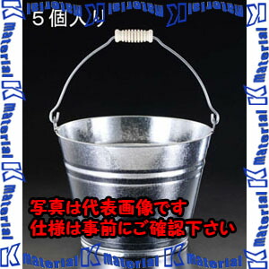 【P】【代引不可】【個人宅配送不可】ESCO(エスコ) 10L バケツ(スチール製/5個) EA991PD-6 [ZES071473]