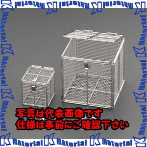 【代引不可】【人間宅送りとどける不可】ESCO(エスコ) 100x100x100粍 提げ篭(フタ付ステンレス鋼製) EA992CV-61 [ZES071722]