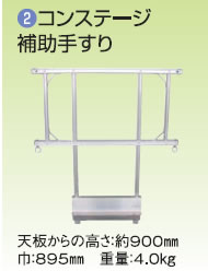 【代引不可】【個人宅配送不可】ナカオ コンステージ用部品 MKT-1750用補助手すり [NK0276]｜k-material 26,498円