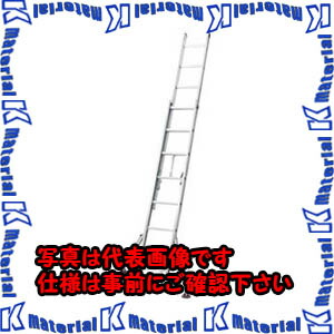 【P】【代引不可】TASCOタスコ 脚部開脚伸縮式２連掛けはしご TA840LS-3 [TAS3691]