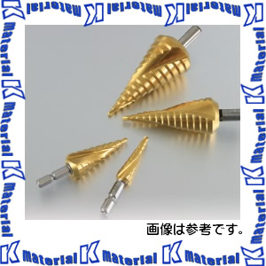 【P】Winning Bore ウイニングボアー ステップドリル ピラミッドドリル チタンコーティング RSD-4T スパイラルカットシステム 刃先径4-39mm [WNB000357]｜k-material