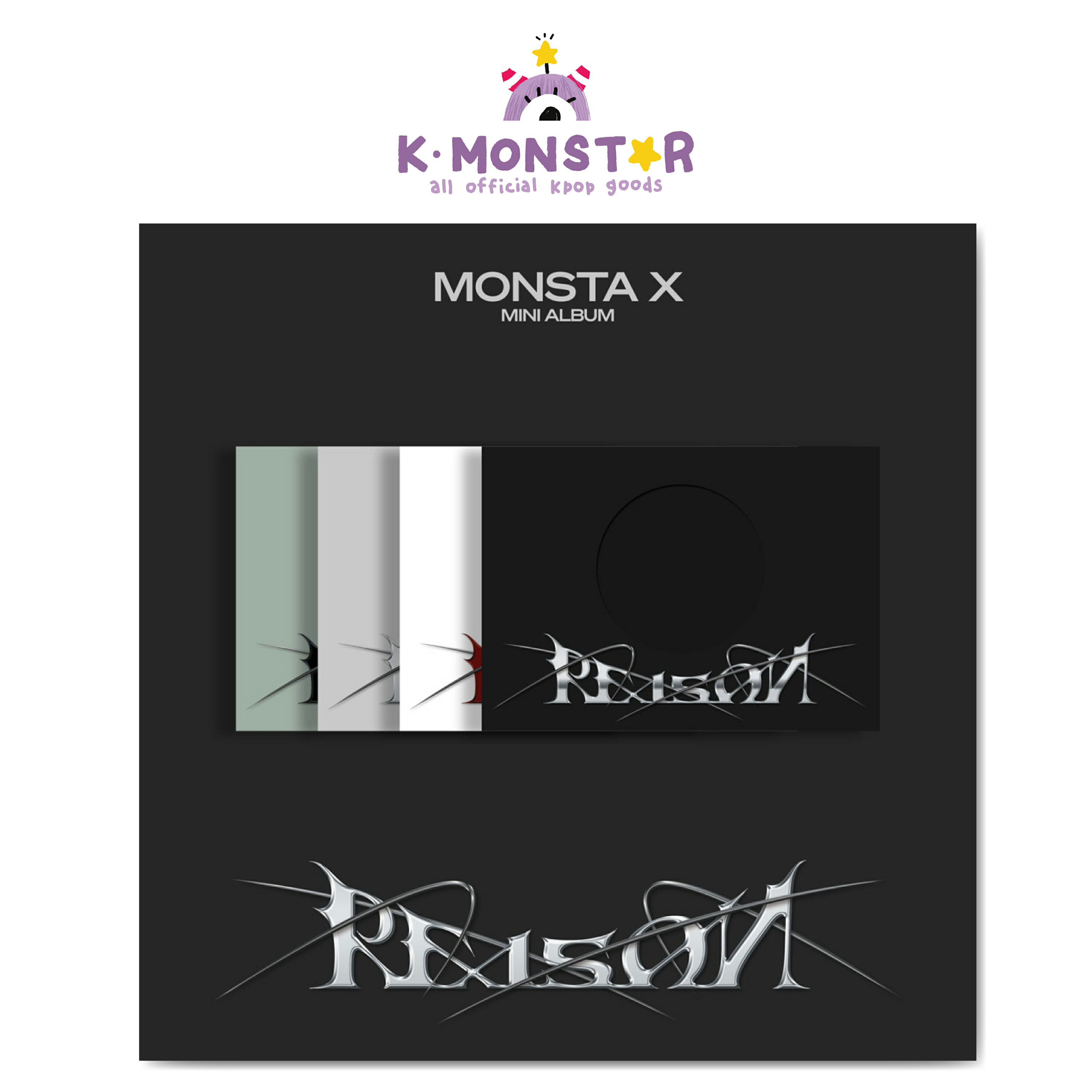 【楽天市場】MONSTA X - REASON / 12TH MINI ALBUM 4種 ランダム：K-MONSTAR