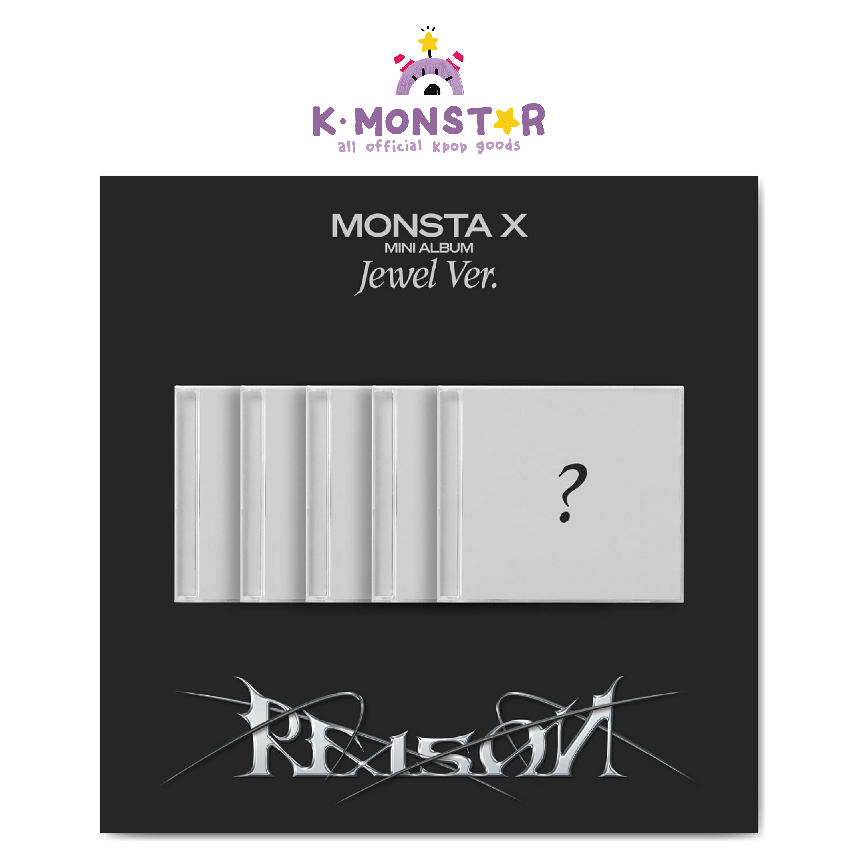 【楽天市場】MONSTA X - REASON / 12TH MINI ALBUM (Jewel Ver.) 5点セット：K-MONSTAR