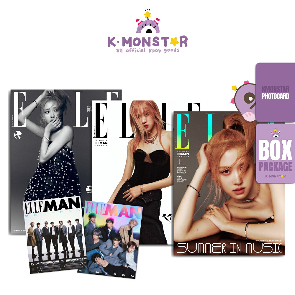 【楽天市場】[ROSÉSET][当店特典][当店特別特典][和訳付き]ELLE KOREA 2023年 6月号 ROSÉ BLACKPINK ...