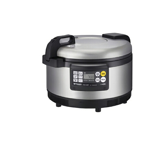 [JIW-G361-XS] タイガー 業務用厨房機器 炊きたて 業務用IH炊飯ジャー 200V専用 2升炊き 2層遠赤釜 IH加熱 業務用炊飯器 ステンレス 【送料無料】｜家電のネイビー