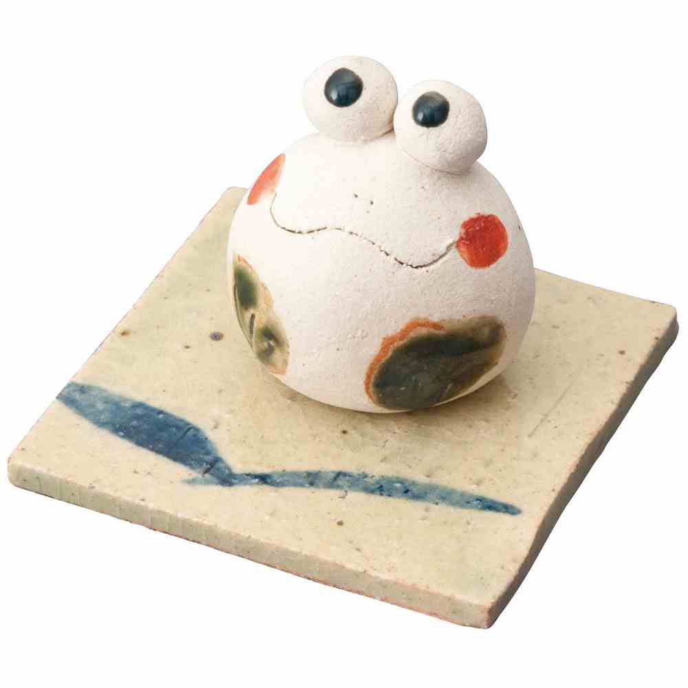 楽天市場】香立 香皿 笹に蛙 香立て 大 銅製 : がらんどう