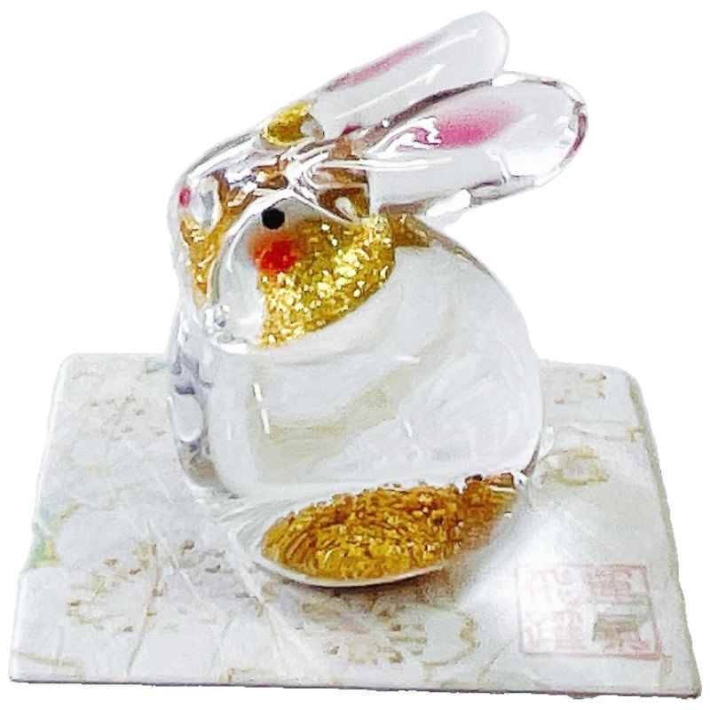 ※※ガラス細工　うさぎのオーケストラ 　フルセット18体※※ 楽天市場】送料無料うさぎのペーパーウエイト 干支置物 2011年