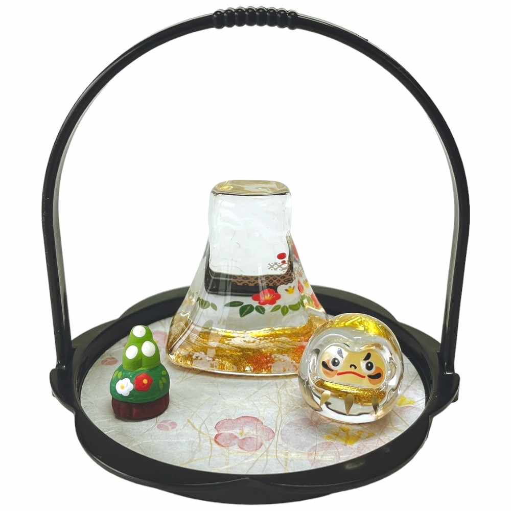 楽天市場】ガラス 置物 達磨 ダルマ 小さい/ だるま (金) 硝子親子飾り