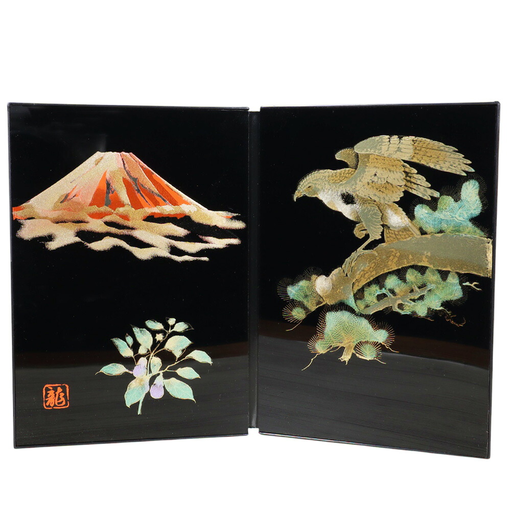 楽天市場】蒔絵ミニ短冊 ミニ掛け軸 正月掛け飾り・吊り飾り 木之本