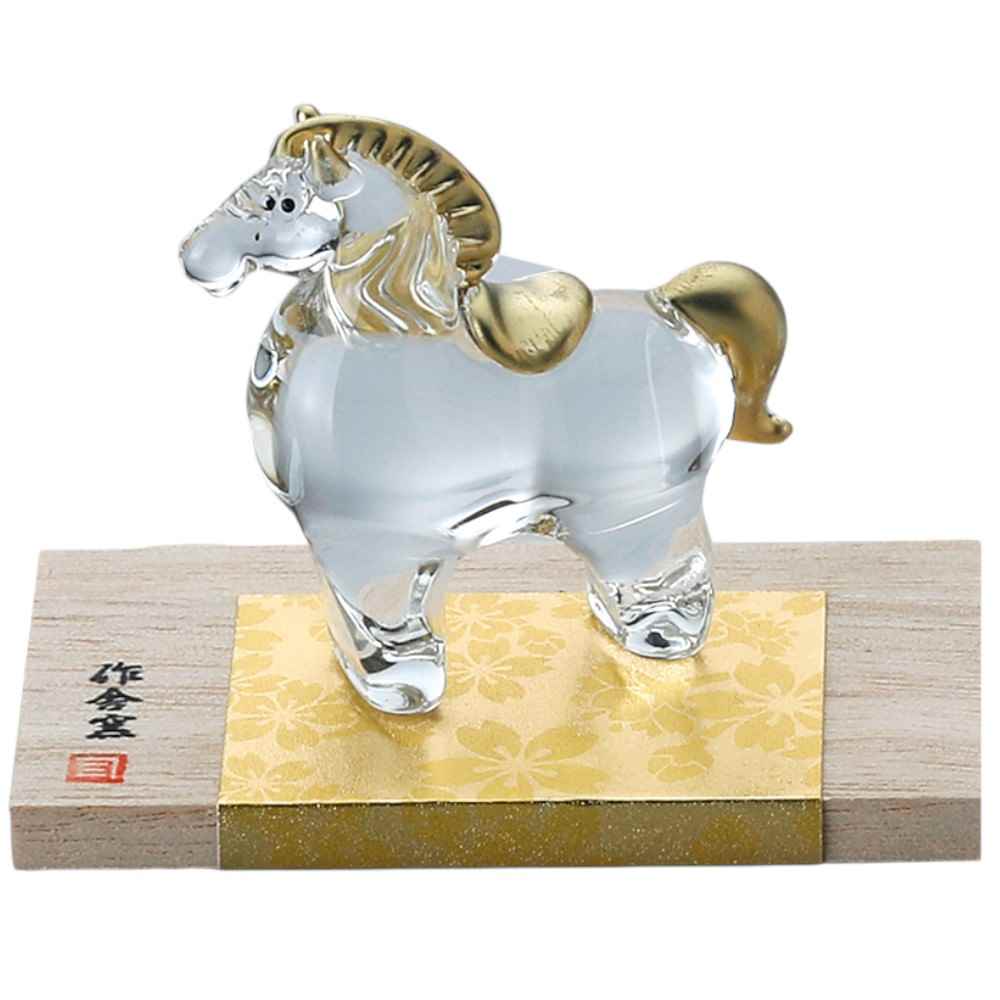 楽天市場】干支 午 置物 馬 うま 2026年/ 風水クリスタル 福午 /粗品
