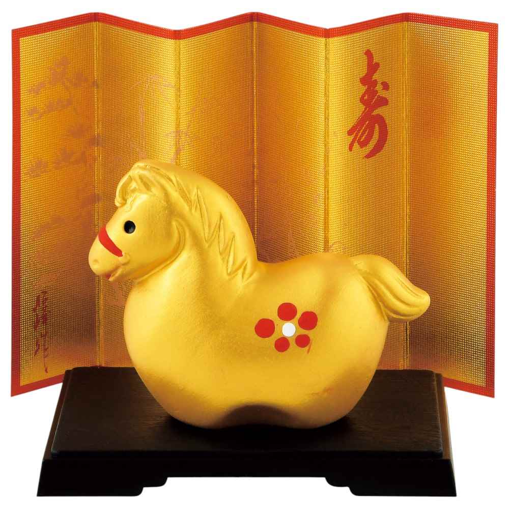 楽天市場】干支 午 置物 馬 うま 2026年/ 錦彩招福午(クリスタルガラス