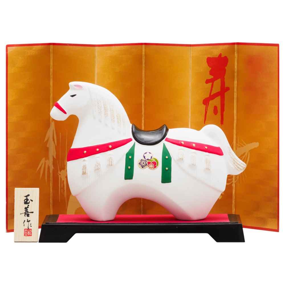 楽天市場】干支 午 置物 馬 うま 2026年/ 水青磁（大） /粗品 販促