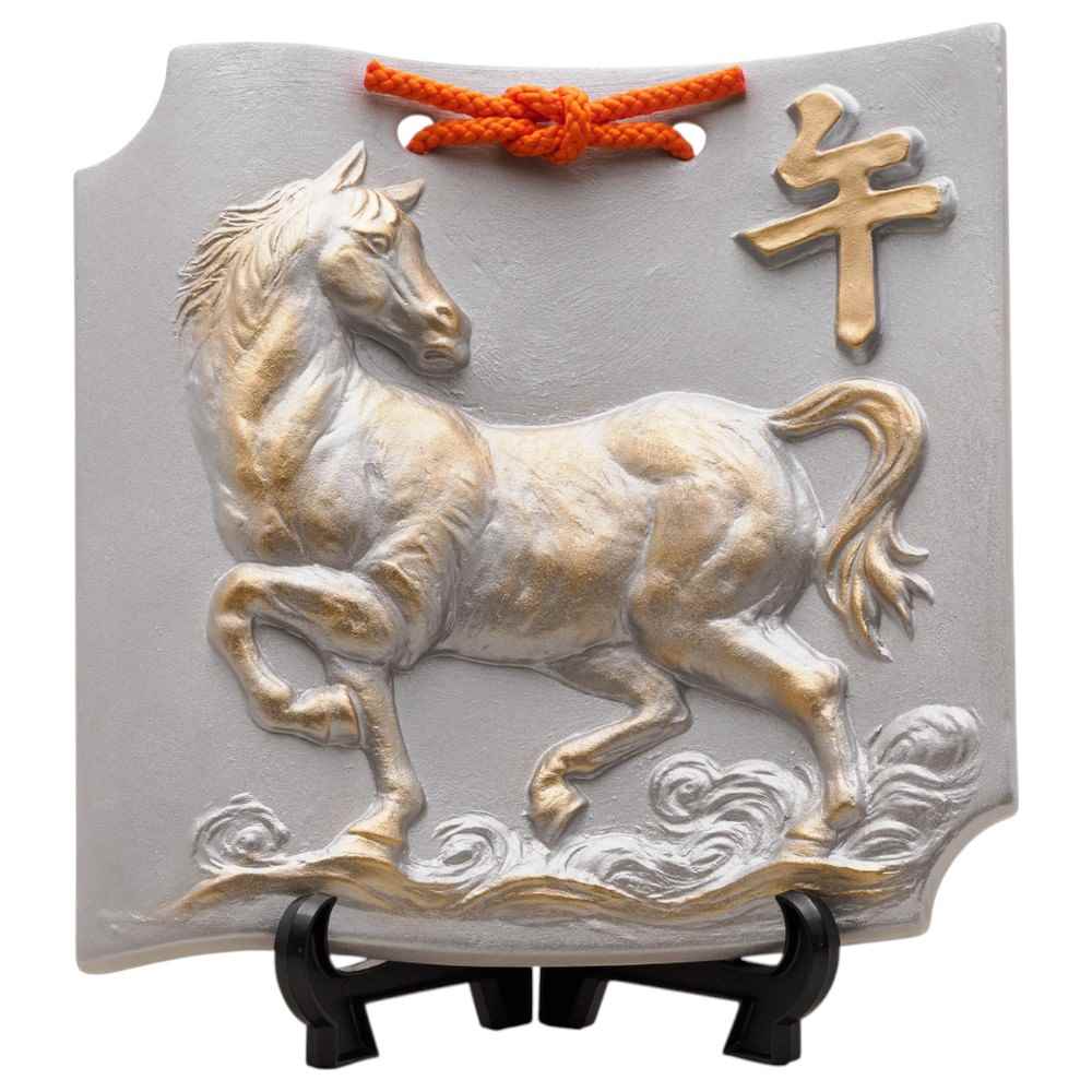 楽天市場】干支 午 置物 馬 うま 2026年/ 干支瓦（大） /粗品 販促