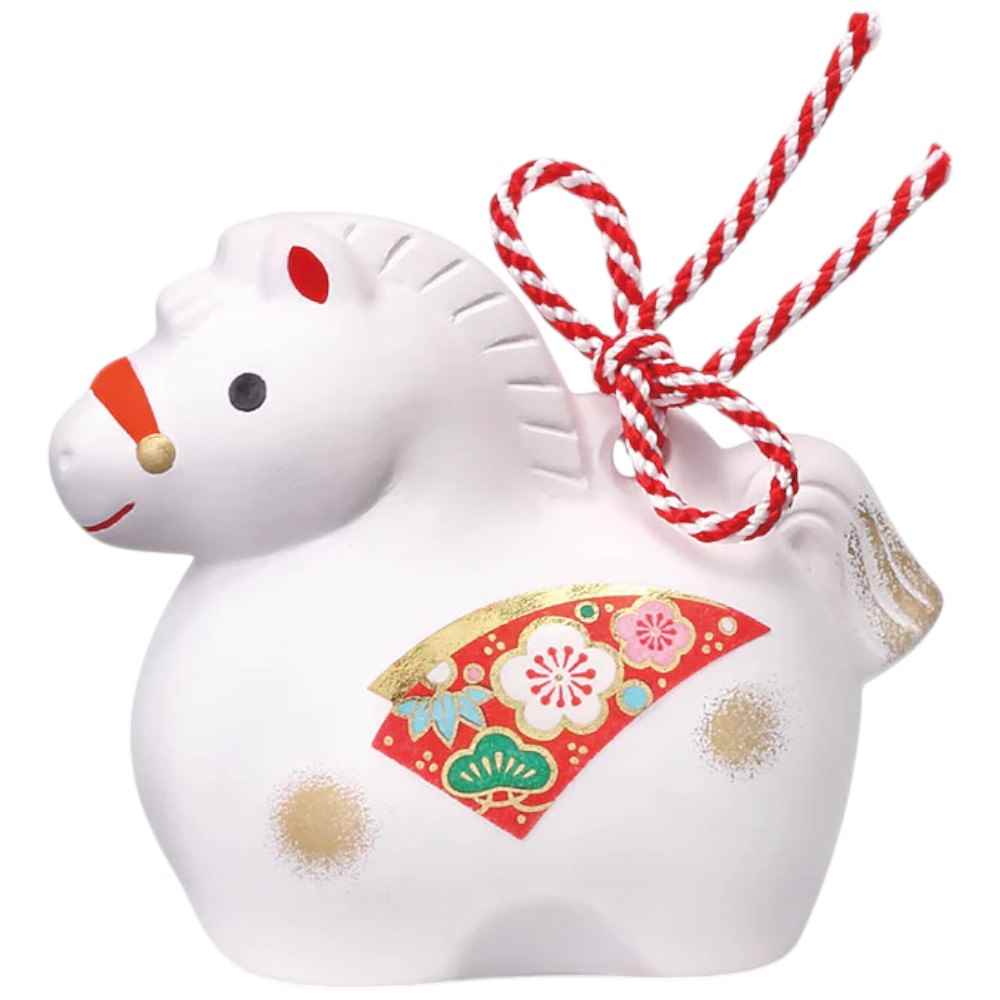 楽天市場】干支 午 置物 馬 うま 2026年/ 染付干支根付（おみくじ付