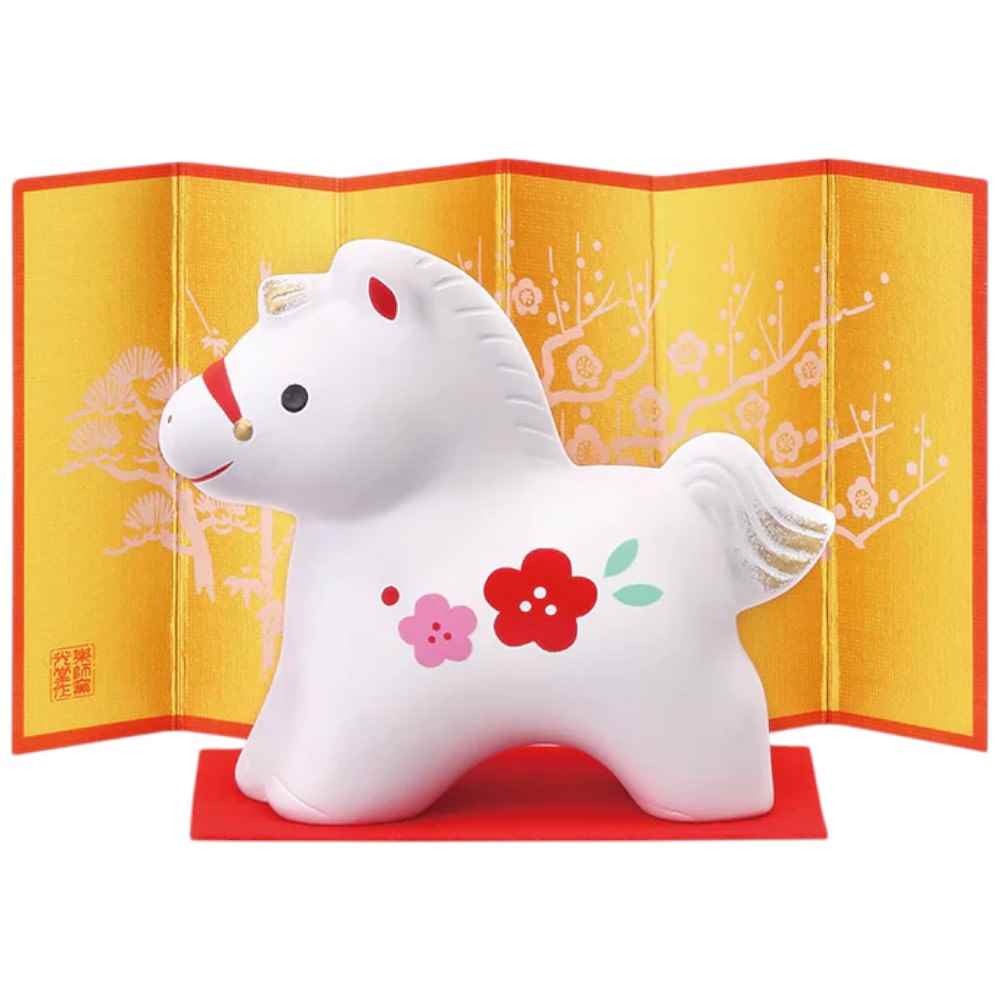 和田碧玉 馬 干支 午 Amazon.co.jp: 干支 午 置物 馬 うま 2026年/ 錦彩招福午(天翔