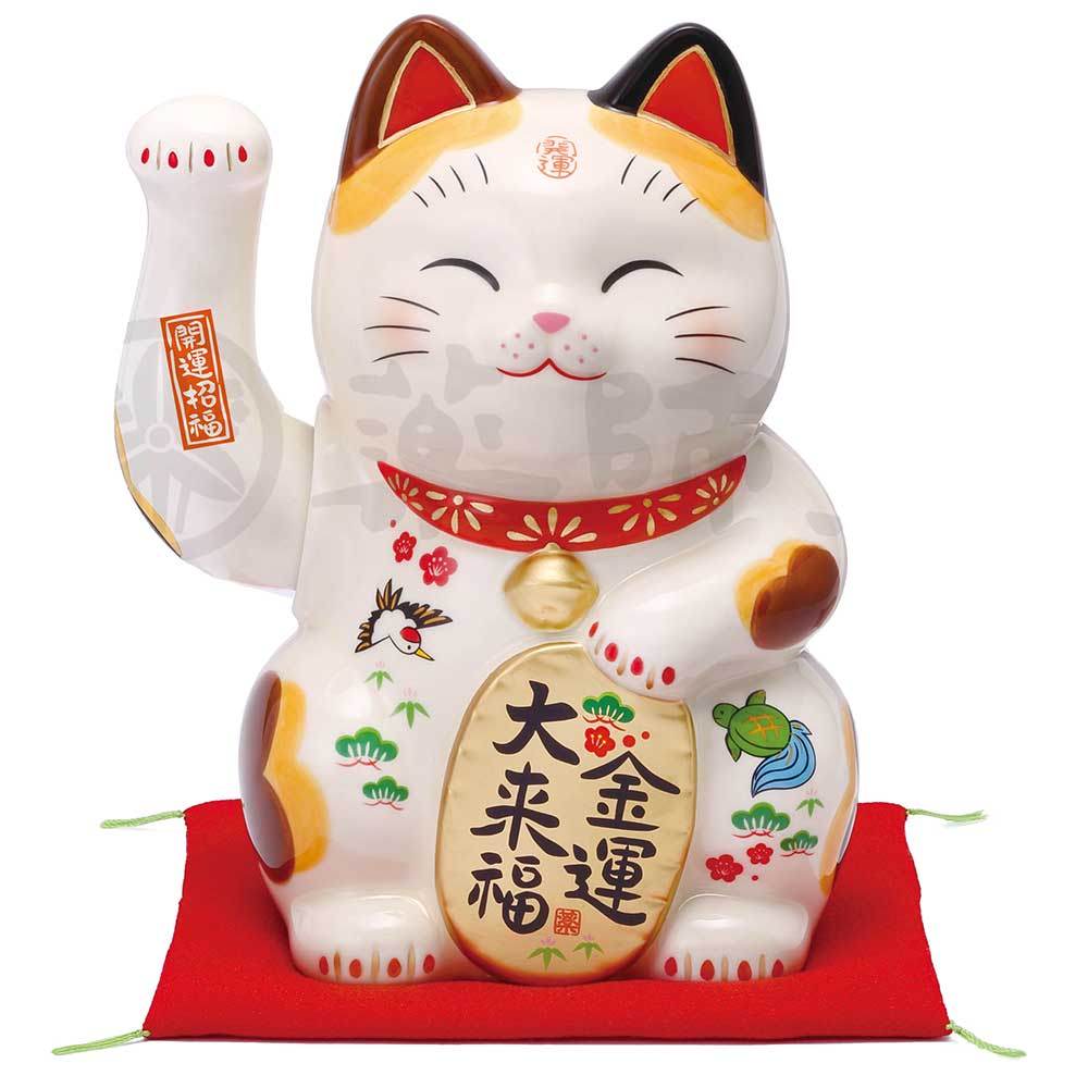 楽天市場】招き猫 置物 金色 ゴールド 縁起物 豪華/ 電動で手招きする