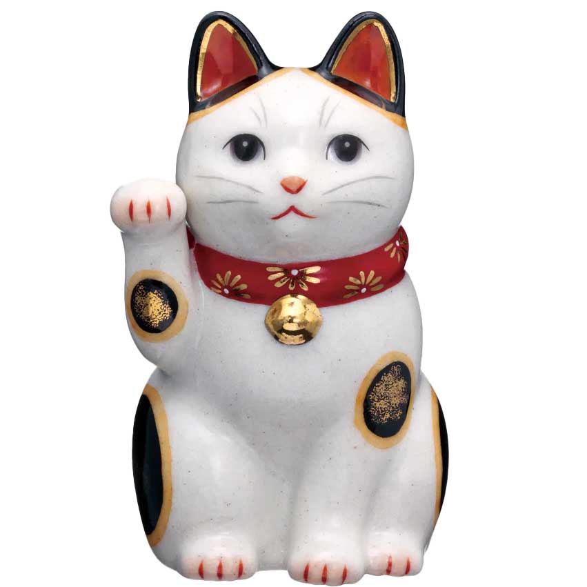 招き猫　2体セット　右手左手　招福赤青スカーフ猫　縁起物　手長猫　当時物　置物 楽天市場】招き猫 右手 左手 セットの通販