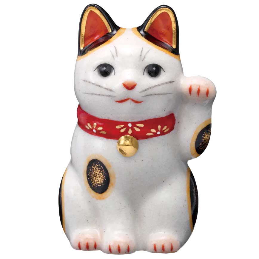 非売品♪招き猫ちゃん♪赤い鈴の戯れ♪(笑) Amazon.co.jp: 薬師窯 錦彩 鈴音お金 招き猫 高さ8cm にしだ