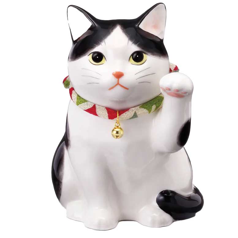 招き猫 置物 まねきねこ/ うちの招き猫(ぶち) /開店祝い 開運招福 縁起物 lucy cat プレゼント 贈り物