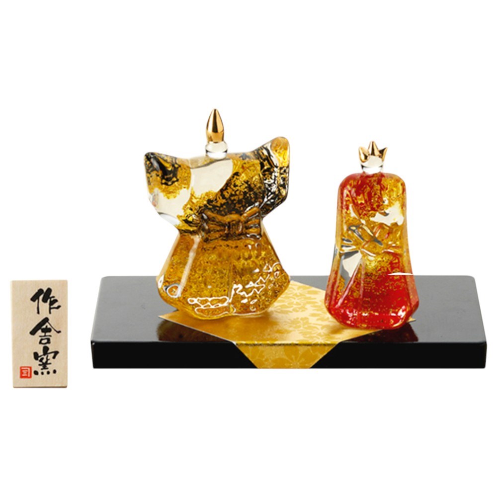 楽天市場】雛人形 コンパクト ガラス ひな人形/ 錦桜座雛 /ミニチュア