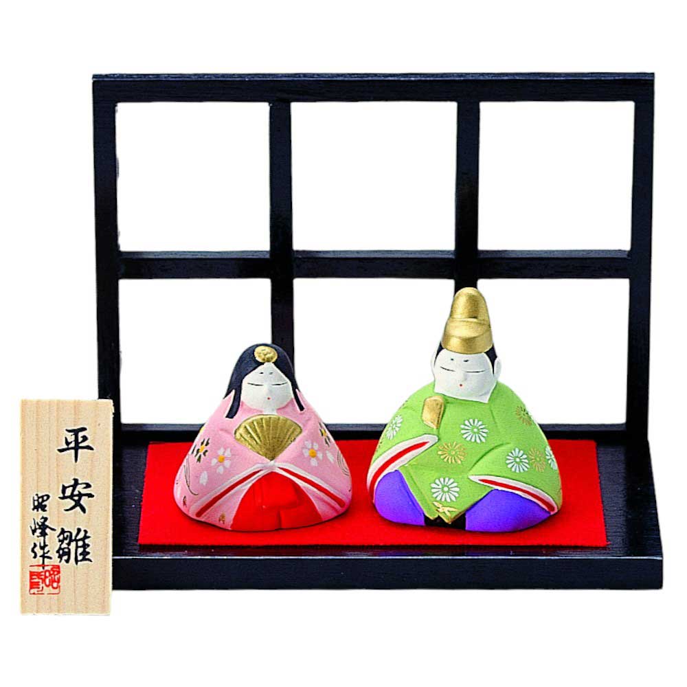 楽天市場】雛人形 コンパクト 陶器 小さい 可愛い ひな人形/ 平安雛 貝