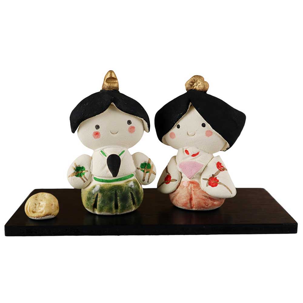 楽天市場】雛人形 コンパクト 陶器 小さい 可愛い ひな人形 人形師の